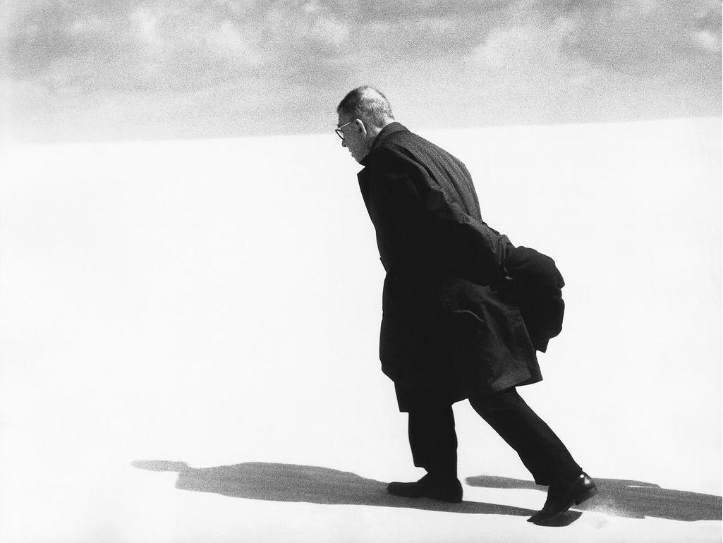 Jean-Paul Sartre Nida 1965 by Antanas Sutkus