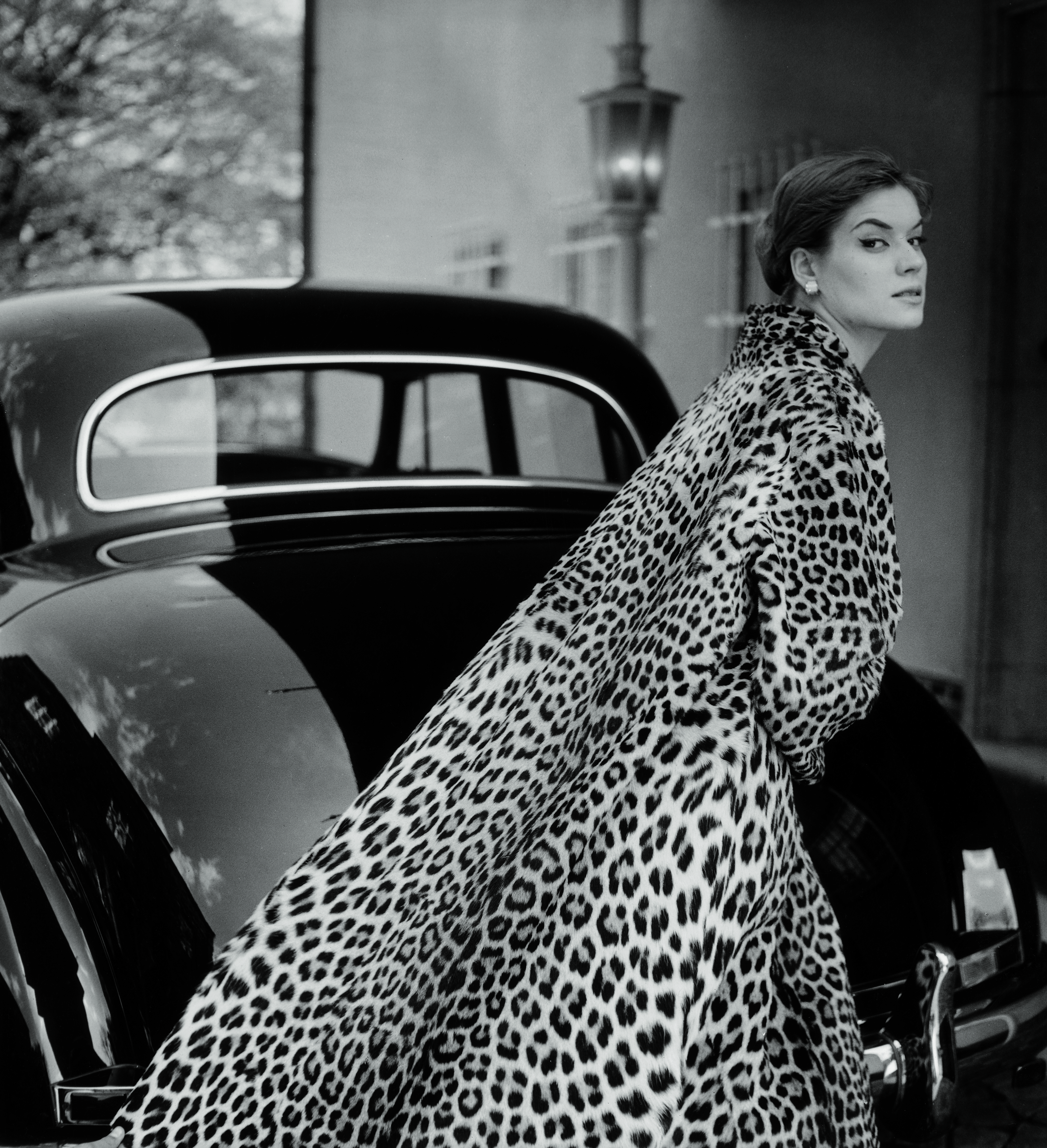 Lo Olschner ocelot coat by Berger F.C. Gundlach Hamburg 1954