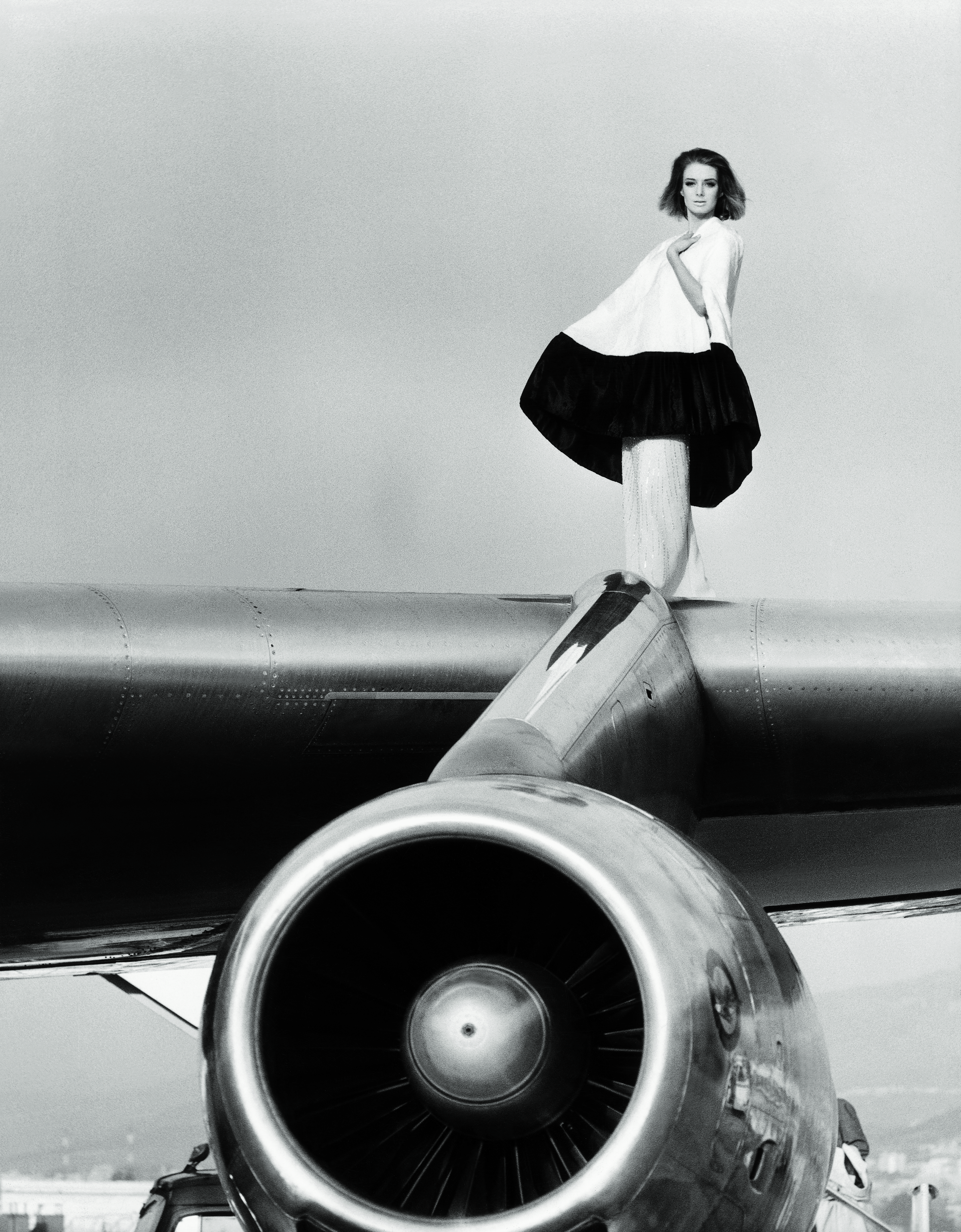 The summer in furs Deborah Dixon broadtail poncho by SWA F.C. Gundlach Beirut Lebanon 1963 or 1964