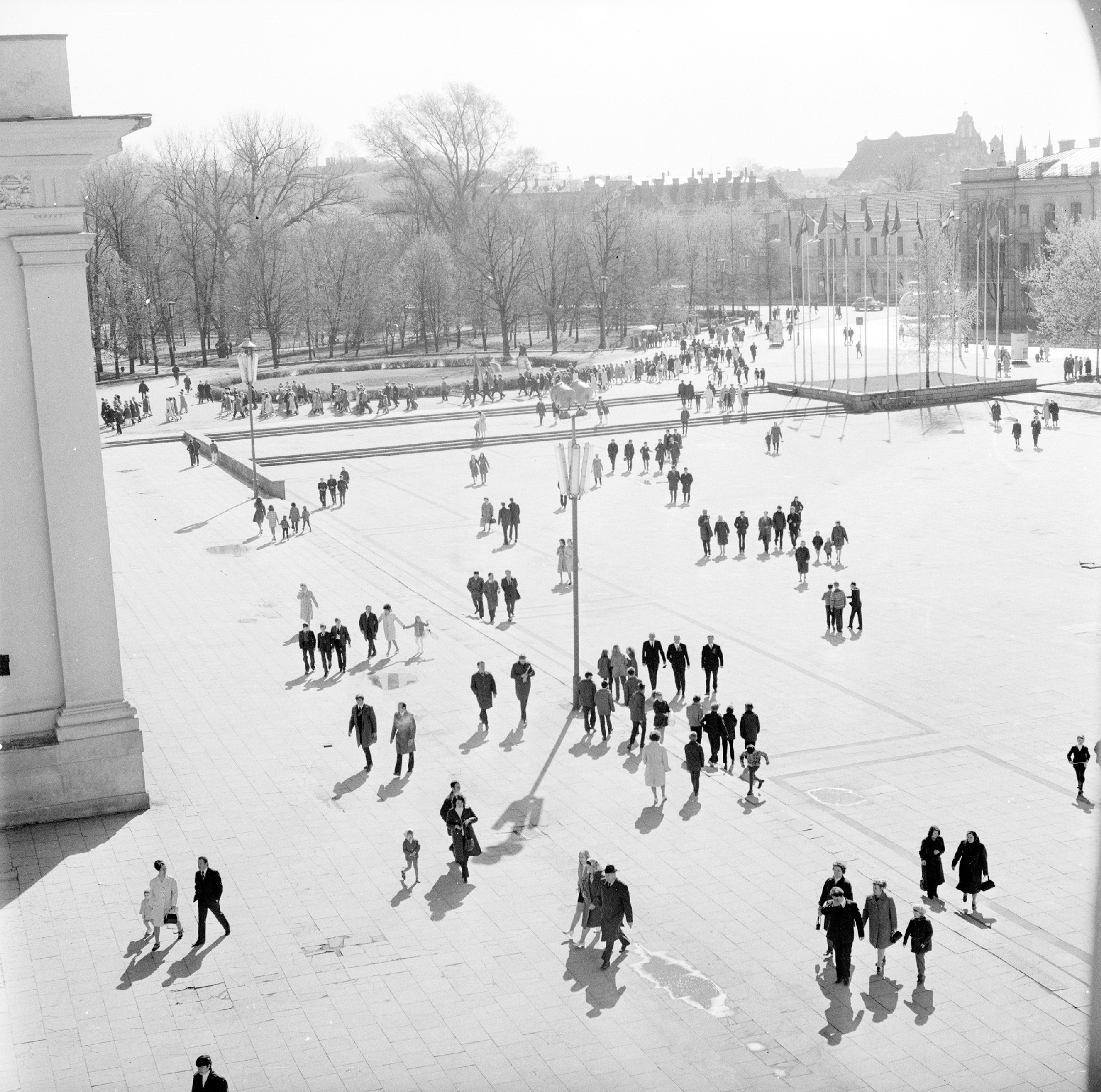 Antanas Sutkus Cathedral square Silver gelatine print 1962 by Antanas Sutkus