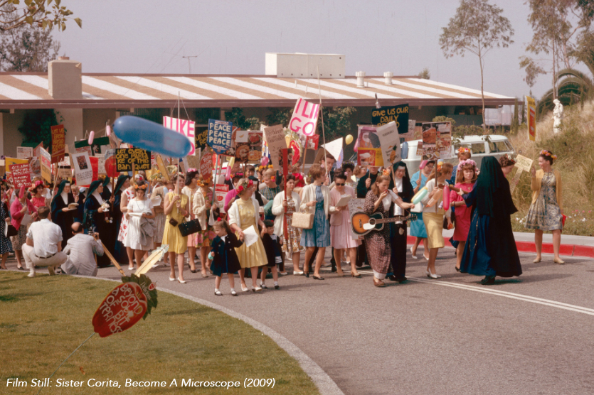 Film Still: Sister Corita, Become A Microscope (2009)