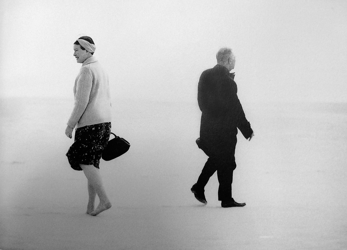 Jean-Paul Sartre and Simone de Beauvoir, Nida 1965 by Antanas Sutkus