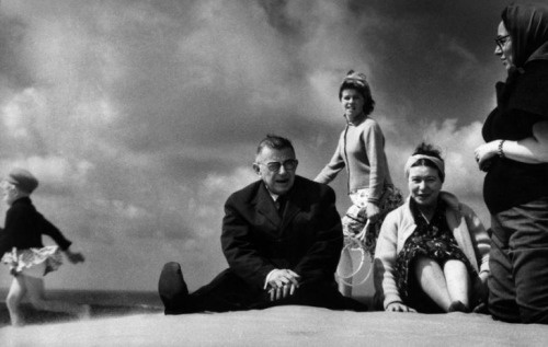 Jean-Paul Sartre and Simone de Beauvoir Nida 1965 by Antanas Sutkus